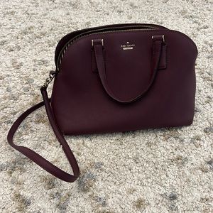 Maroon Kate Spade purse